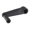 RS PRO Nylon Crank Handle 110 mm Radius High Impact Thermoplastic Matt Black 702-7829