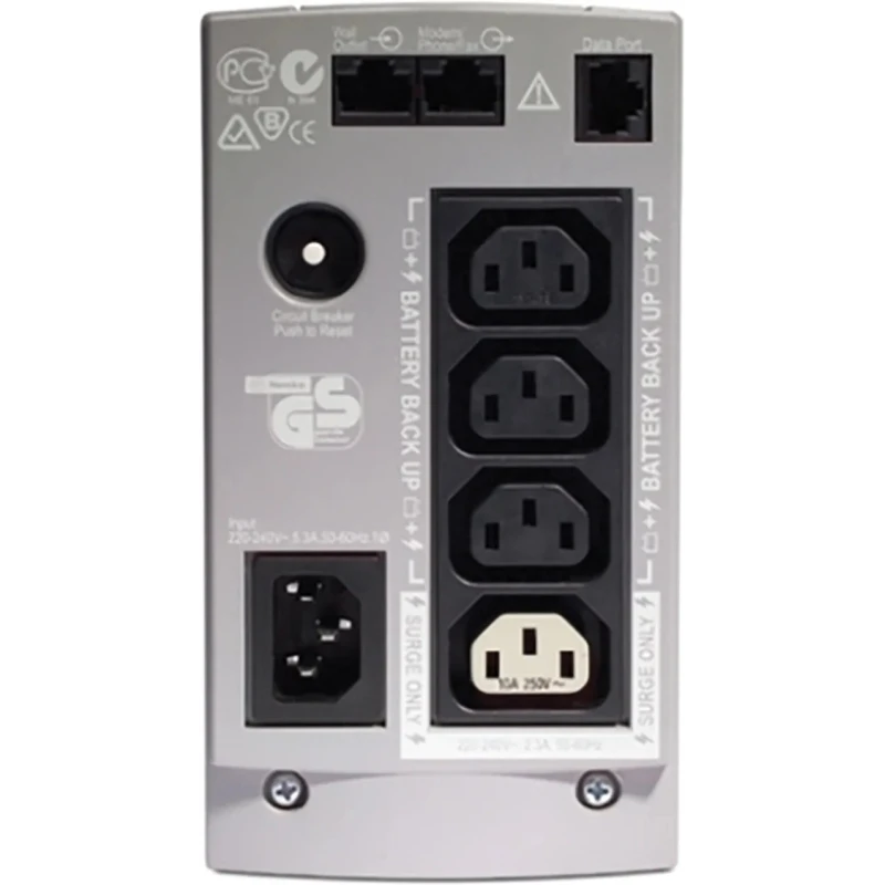 APC Offline Uninterruptible Power Supply Stand Alone 500 VA 300 W 180-266 V Input Voltage BK500EI