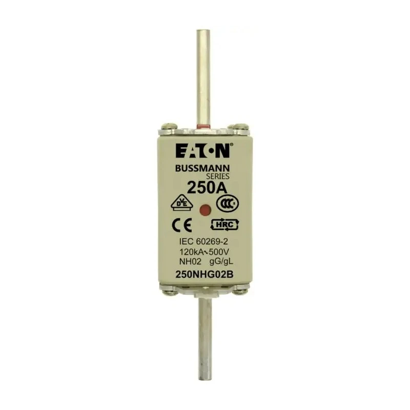 Eaton NH Fuse NH2 250A Current Rating 500V Voltage Dual Indication Dual Indication 150mm Length 250NHG02B