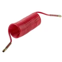 RS PRO 6 m Red Polyamide Recoil Hose 1/4 NPT Swivel Male Connectors 18 bar Operating Pressure 80°C Model 700-5712