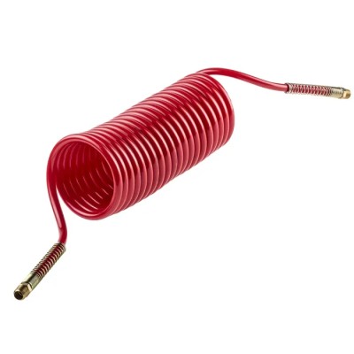 RS PRO 6 m Red Polyamide Recoil Hose 1/4 NPT Swivel Male Connectors 18 bar Operating Pressure 80°C Model 700-5712