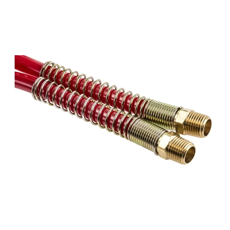 RS PRO 6 m Red Polyamide Recoil Hose 1/4 NPT Swivel Male Connectors 18 bar Operating Pressure 80°C Model 700-5712