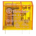 Finder 40 Series Power Relay 12V AC Coil Voltage, 10A Switching Current, SPDT, PCB Mount 40.31.8.012.0000