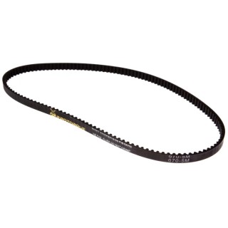 RS PRO Timing Belt 134 Teeth, 670 mm Length, 9 mm Width, 5mm Pitch HTD Rubber Fibreglass Cord 175-5233