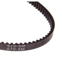 RS PRO Timing Belt 134 Teeth, 670 mm Length, 9 mm Width, 5mm Pitch HTD Rubber Fibreglass Cord 175-5233
