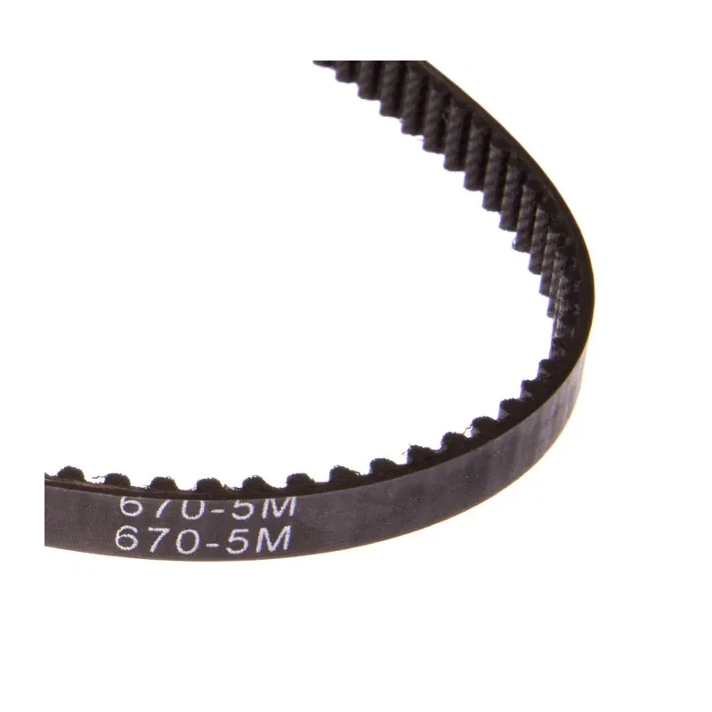 RS PRO Timing Belt 134 Teeth, 670 mm Length, 9 mm Width, 5mm Pitch HTD Rubber Fibreglass Cord 175-5233