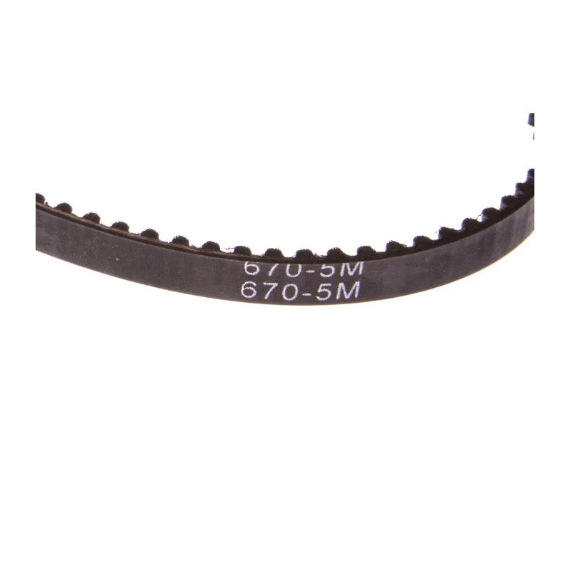 RS PRO Timing Belt 134 Teeth, 670 mm Length, 9 mm Width, 5mm Pitch HTD Rubber Fibreglass Cord 175-5233