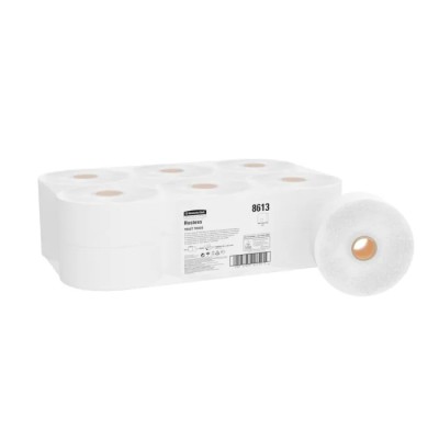 Hostess Jumbo Size Toilet Roll 12 Rolls 12000 Sheets 76mm Core Diameter Single Ply 8613