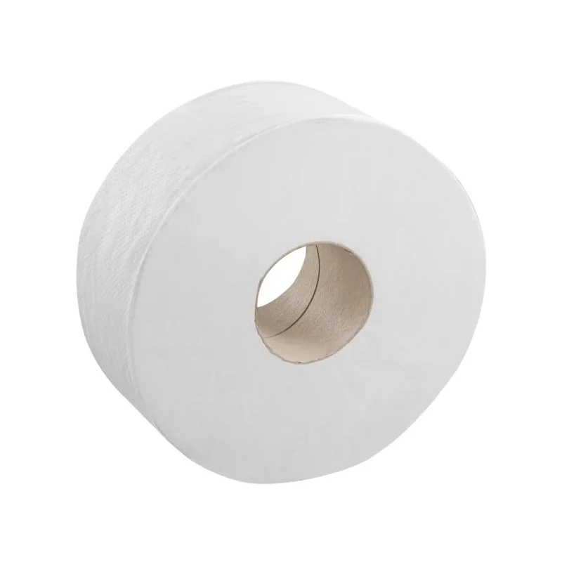 Hostess Jumbo Size Toilet Roll 12 Rolls 12000 Sheets 76mm Core Diameter Single Ply 8613