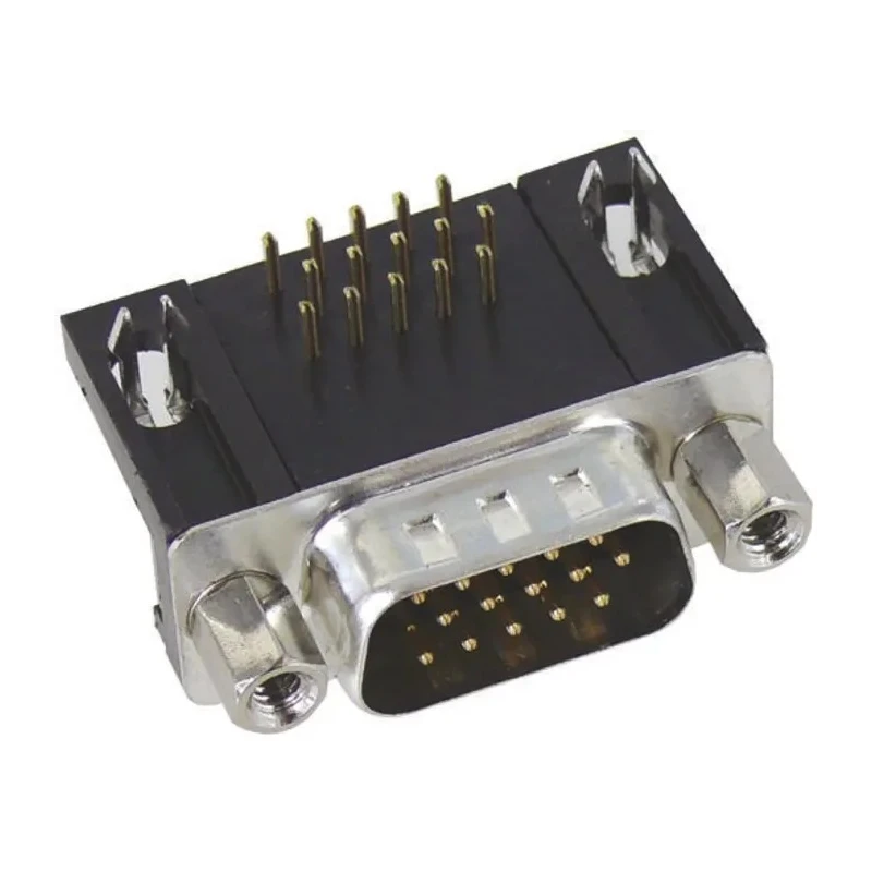 HARTING 15 Way Right Angle 2.29 mm Pitch Through Hole D-Sub Connector with 4 to 40 UNC Screw Lock Male 09561627813