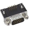 HARTING 15 Way Right Angle 2.29 mm Pitch Through Hole D-Sub Connector with 4 to 40 UNC Screw Lock Male 09561627813