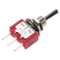 TE Connectivity Gemini A Series Toggle Switch, PCB Mount, On-Off-On SPDT, Through Hole Terminal, 28 V dc, 115 V 1-1825137-6