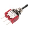 TE Connectivity Gemini A Series Toggle Switch, PCB Mount, On-Off-On SPDT, Through Hole Terminal, 28 V dc, 115 V 1-1825137-6