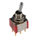TE Connectivity Toggle Switch PCB Mount On-On DPDT Through Hole Terminal 28 V dc 115 V ac 2-1825138-4