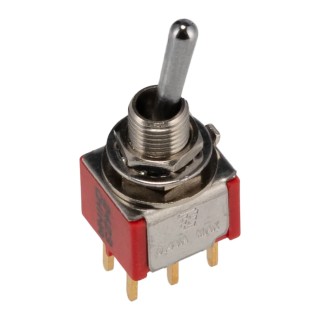TE Connectivity Toggle Switch PCB Mount On-On DPDT Through Hole Terminal 28 V dc 115 V ac 2-1825138-4