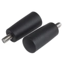 RS PRO Tapered Handle Male Thread M6 x 10 mm Fibreglass Reinforced Nylon Handle, Stainless Steel Shaft, Black 702-7771