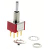 TE Connectivity Toggle Switch PCB Mount On-Off-On DPDT Through Hole Terminal 28 V dc 115 V ac 1-1825139-6