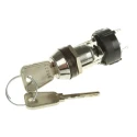 Lorlin IP67 High Security Key Switch, SPST, 150mA, 4-Position Chrome Plated Zinc Alloy 