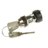 Lorlin IP67 High Security Key Switch, SPST, 150mA, 4-Position Chrome Plated Zinc Alloy