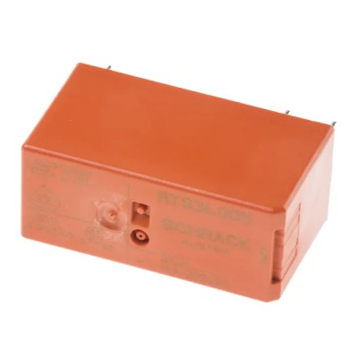 TE Connectivity RT1 Series PCB Power Relay, SPST Contact, 5V DC Coil, 16A Switching Current 1-1415898-8