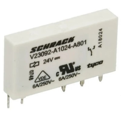 TE Connectivity PCB Power Relay 5V DC Coil 6A Switching Current SPST SNR Series 9-1415067-1