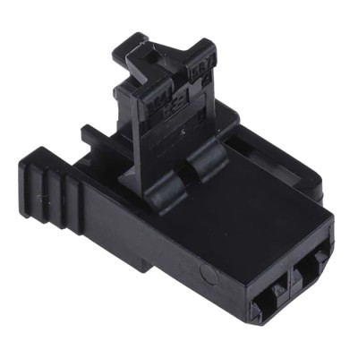 TE Connectivity Junior Power Timer Automotive Connector Female Black Cable 2 Way Crimp Termination 964587-1
