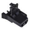 TE Connectivity Junior Power Timer Automotive Connector Female Black Cable 2 Way Crimp Termination 964587-1