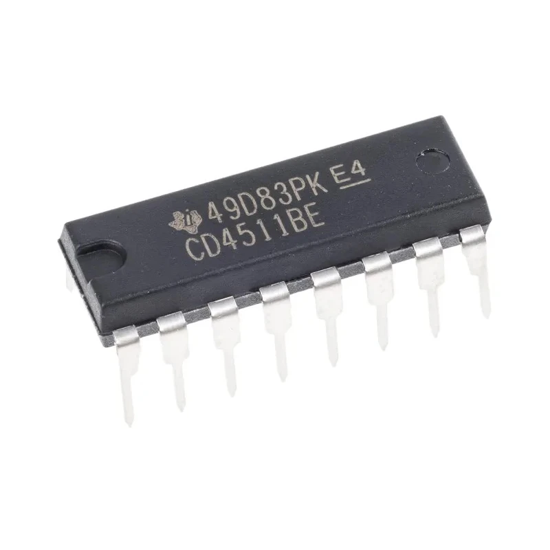 Texas Instruments 4000 Series Logic IC Driver Decoder, 4 Inputs, 16-Pin PDIP CD4511BE