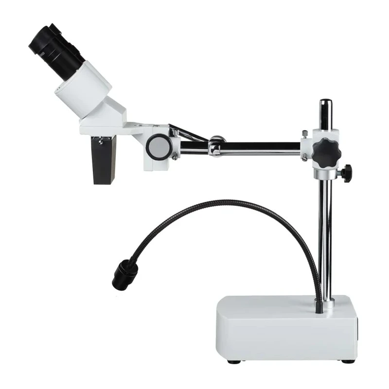 Bresser Stereo Microscope with 10 X to 20 X Magnification, LED Illuminated, Working Distance 230 mm, Model 58-02520