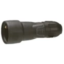 Legrand 16A 250V France Mains Connector Black Rubber Cable Plug 0 504 43