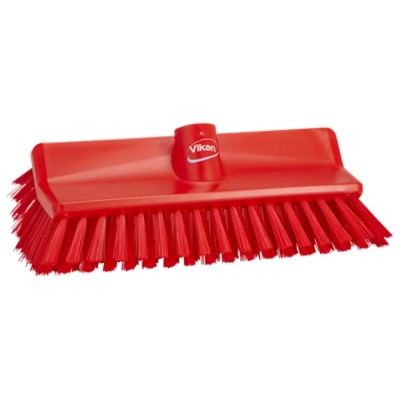 Vikan Red Scrubbing Brush, 41 mm Bristle Length, Polyester Bristle Material 70474