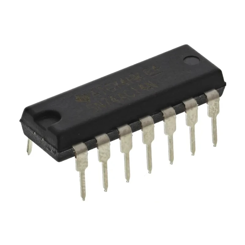 Texas Instruments Schmitt Trigger Input CMOS Inverter 6-Element 14-Pin PDIP SN74AC14N