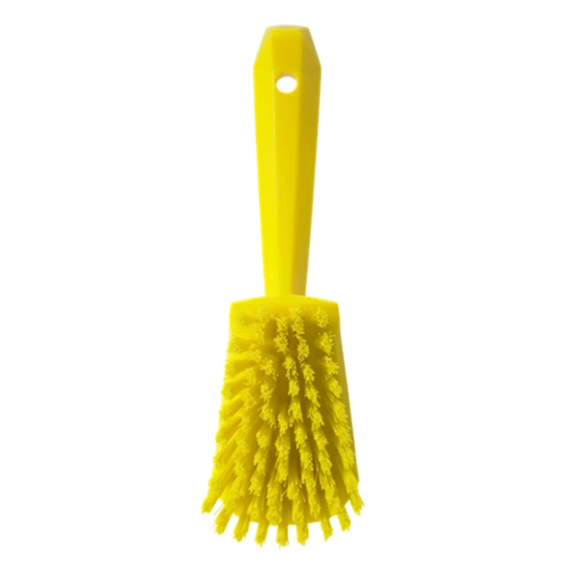 Vikan Hard Bristle Yellow Scrubbing Brush 36 mm Bristle Length, Polyester Bristle Material 41926