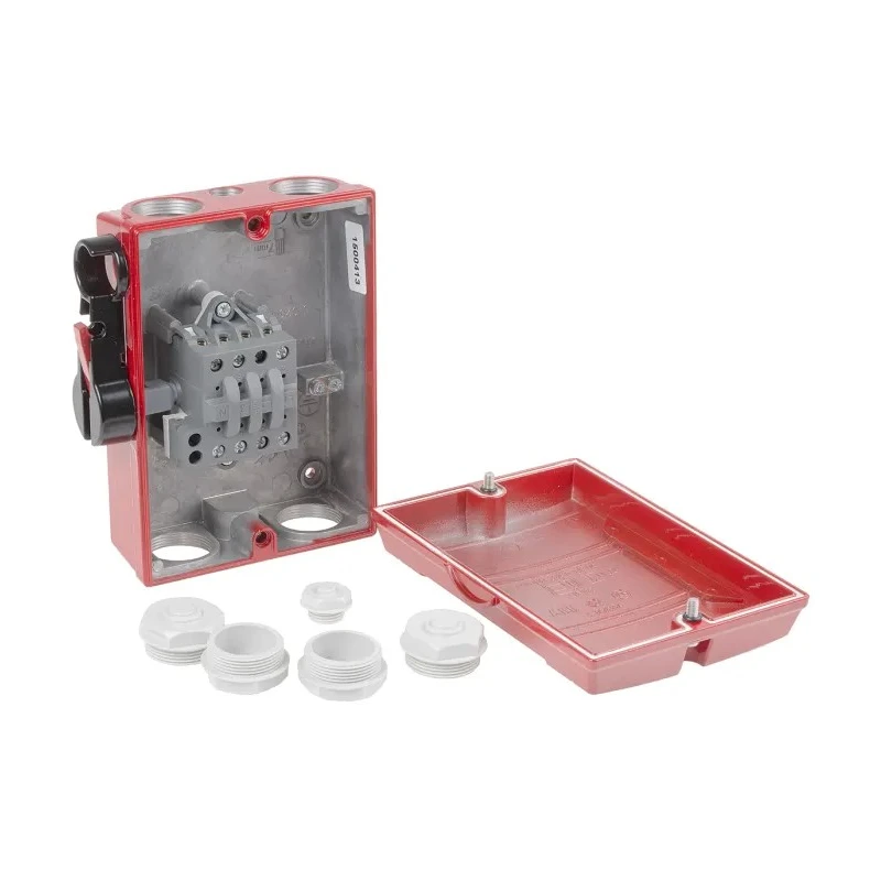 ABB 4-Pole Isolator Switch, Rated, 40A Switching Current, 15 kW Power, 3-Phase, Red Handle, Model 2CMA142439R1000 KSF IP65