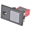 RS PRO Panel Mount Momentary Push Button Switch, Grey Cap, 8.7 mm Cutout, SPDT, 28V dc 250V ac 3A 85°C 734-6760