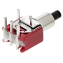 RS PRO Momentary Push Button Switch, PCB Mount, SPDT, 4.9 mm Cutout, Black Actuator, Black LED, 28V DC 120V AC 3A 734-6726