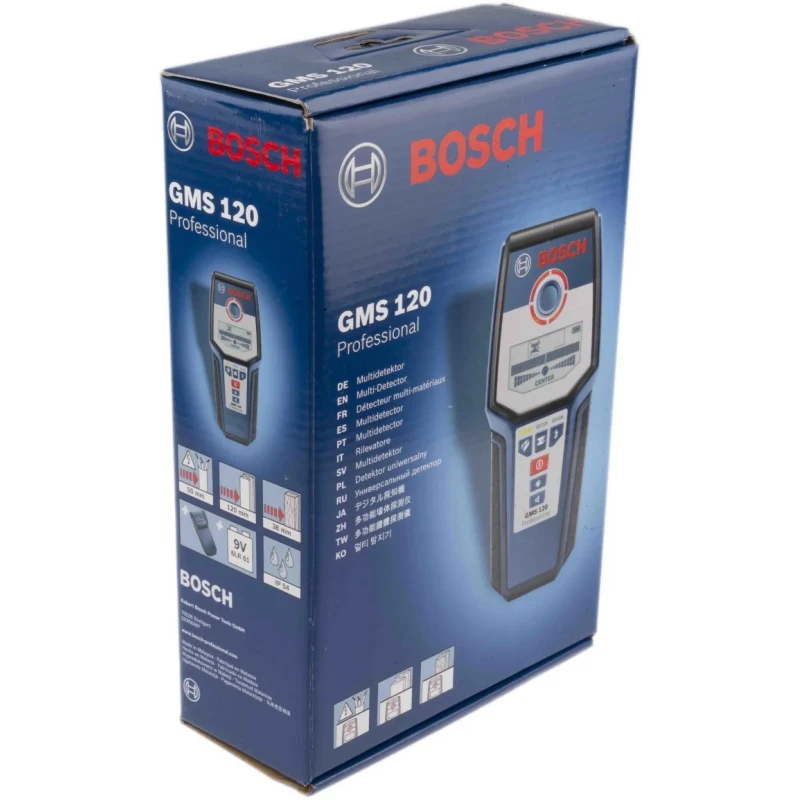 Bosch Wall Scanner Metal and Cable Detector with LED Display Battery Powered GMS 120 0601081000