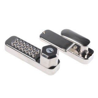 Codelock Zinc Alloy Mechanical Code Lock with Knob Handle Polished Brass Finish CL255 KEY SS