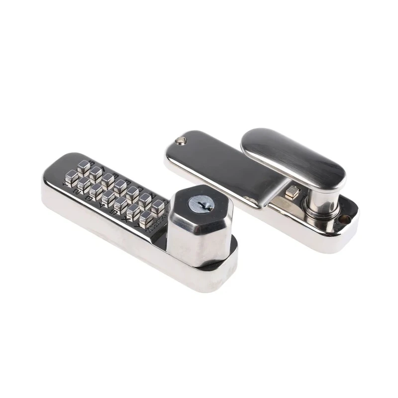Codelock Zinc Alloy Mechanical Code Lock with Knob Handle Polished Brass Finish CL255 KEY SS