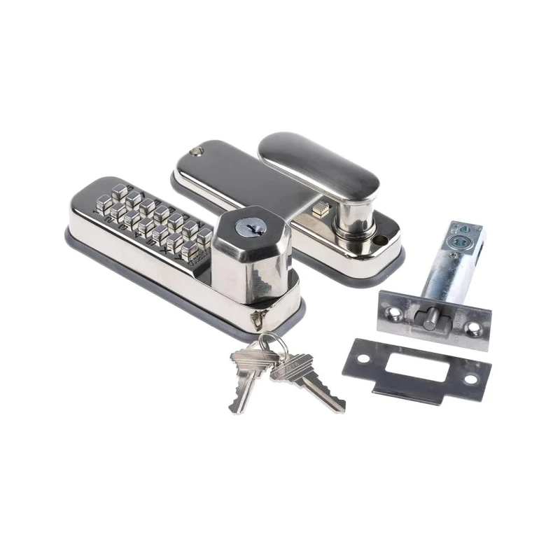 Codelock Zinc Alloy Mechanical Code Lock with Knob Handle Polished Brass Finish CL255 KEY SS