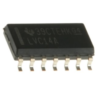 Texas Instruments Schmitt Trigger Input CMOS Inverter 6 Elements, 14-Pin SOIC SN74LVC14AD