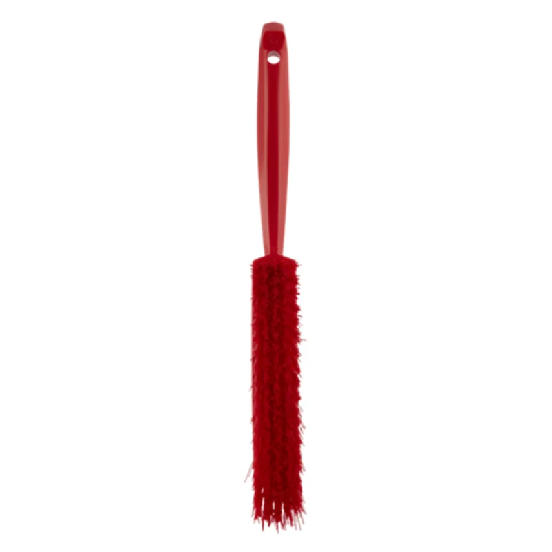 Vikan Red Hand Brush with 50 mm Bristle Length, 330 mm Length, 35 mm Width 45894