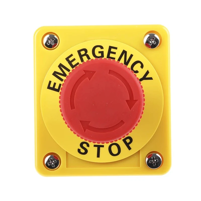 Omron A22E Series Twist Release Emergency Stop Push Button, Panel Mount, 22 mm Cutout, 1 NC, IP65 A22E-M-01B