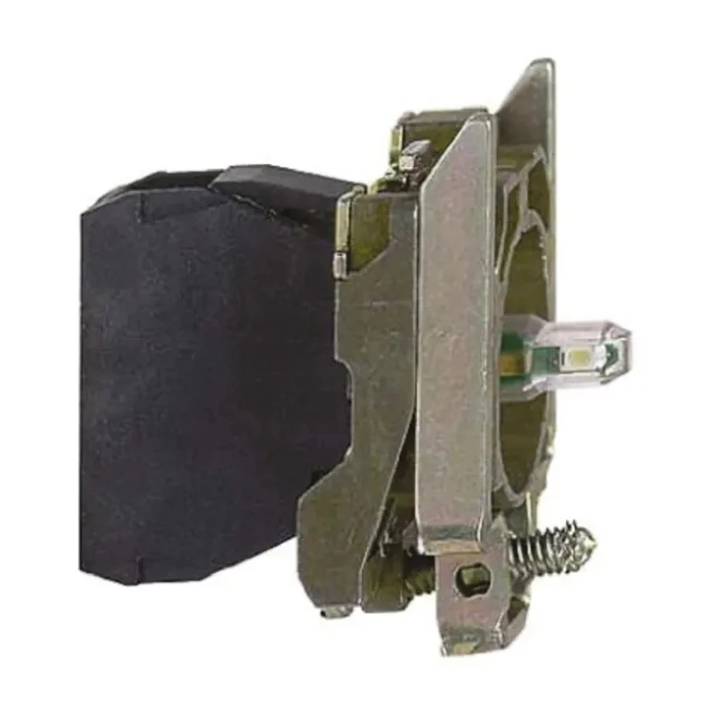 Schneider Electric Harmony Series LED Light Block, White Illumination, 120V/24V, Screw Terminal, Metal Body ZB4BVBG1