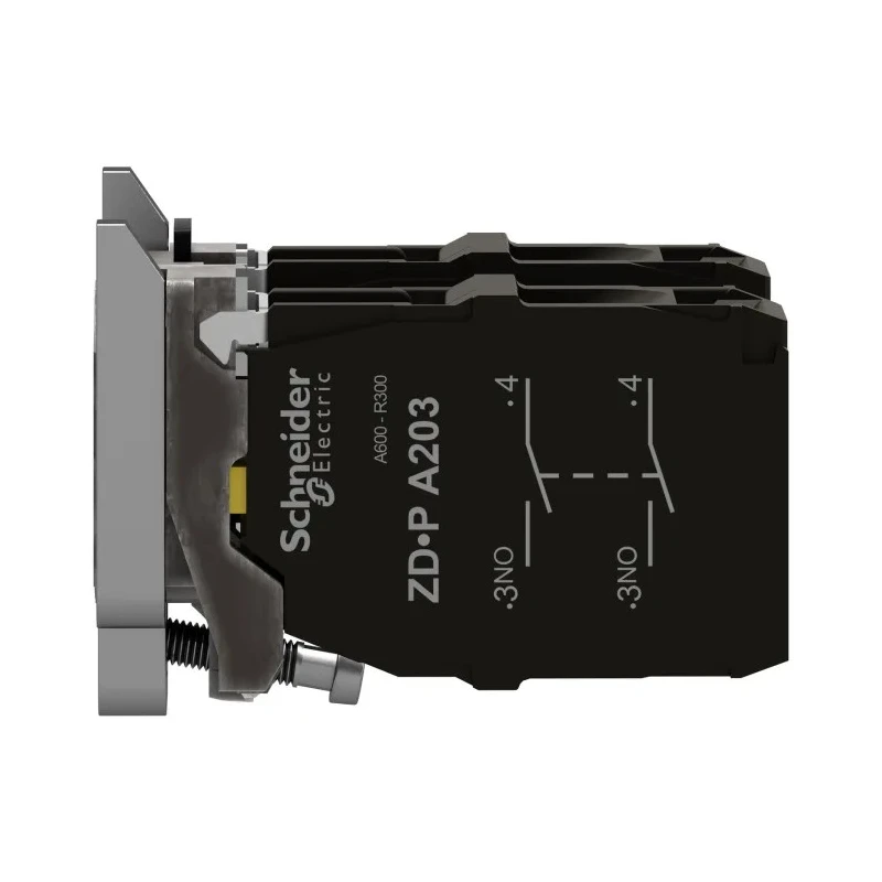 Schneider Electric Harmony Series Contact Block 600V 10A Screw Terminal 4 NO ZD4PA203
