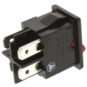 Arcolectric (Bulgin) Ltd Illuminated DPST On-Off Rocker Switch Panel H8553VBNACB