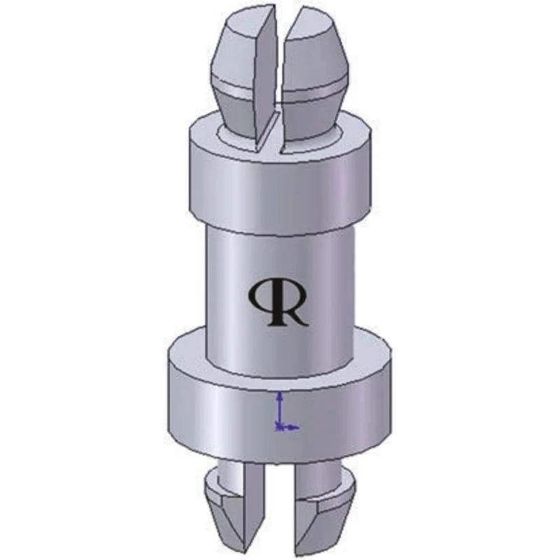 Essentra Miniature Nylon PCB Post 4.8 mm Height, 12.2 mm Overall Height, 4 mm PCB Hole Diameter, Natural Colour MSPS-3-01