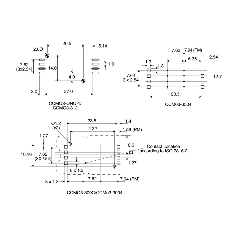 C & K 8 Way Hinged SIM, SAM Memory Card Connector, Surface Mount, Gold Plated Contacts CCM03-3013LFT R102