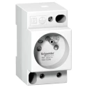Schneider Electric 16A France Modular Socket White, DIN Rail Mount, Tunnel Termination A9A15306