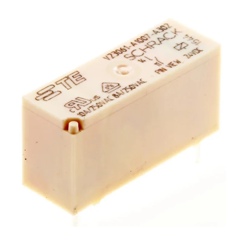 TE Connectivity Power PCB Relay 24V dc Coil 8A Switching Current SPST V23061A1007A302